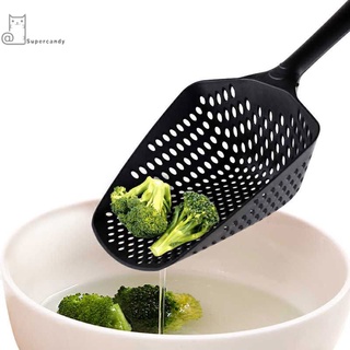 3Pcs Large Scoop Strainer Colander Nylon Soup Spoon Cooking Drainer Kitchen Tools