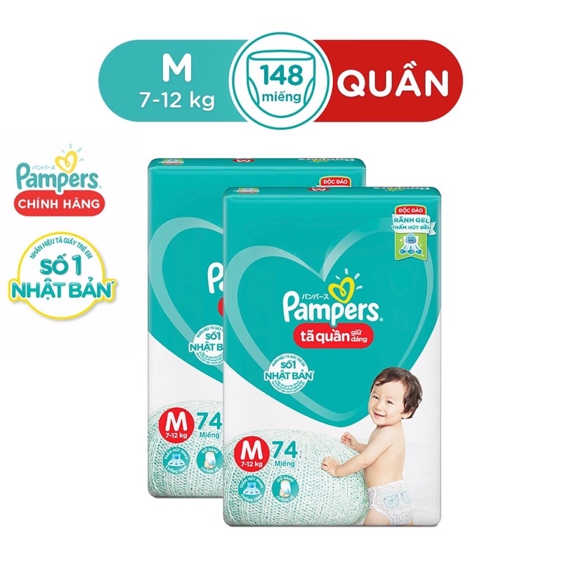 Tã quần Pampers đủ size (số lượng tùy size) cho bé (CHÍNH HÃNG)