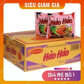 (SALE SỐC) Thùng mì tôm hảo hảo chua cay/mì xào30 gói 75g (shopmh59)