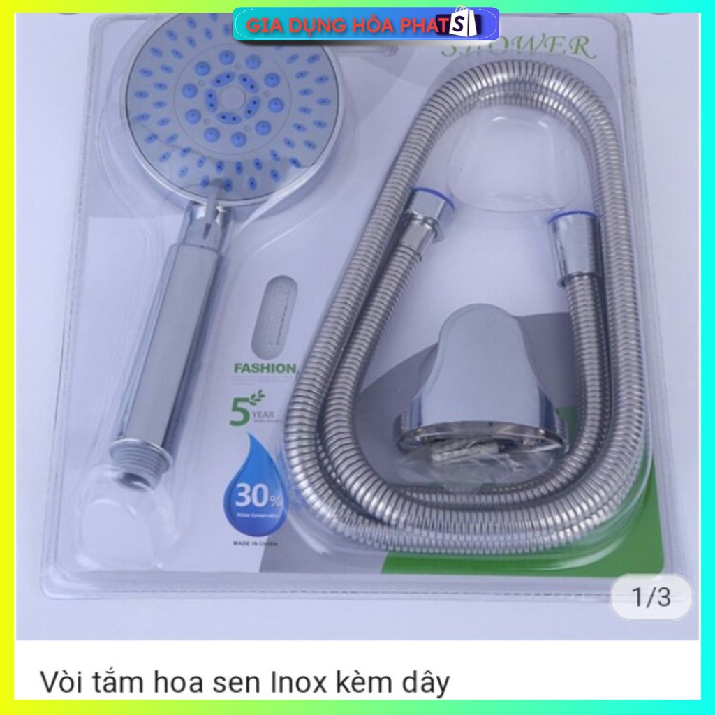 Sen tắm nguyên bộ (Vòi Hoa Sen  Và Dây Sen Inox Và Cài Sen)