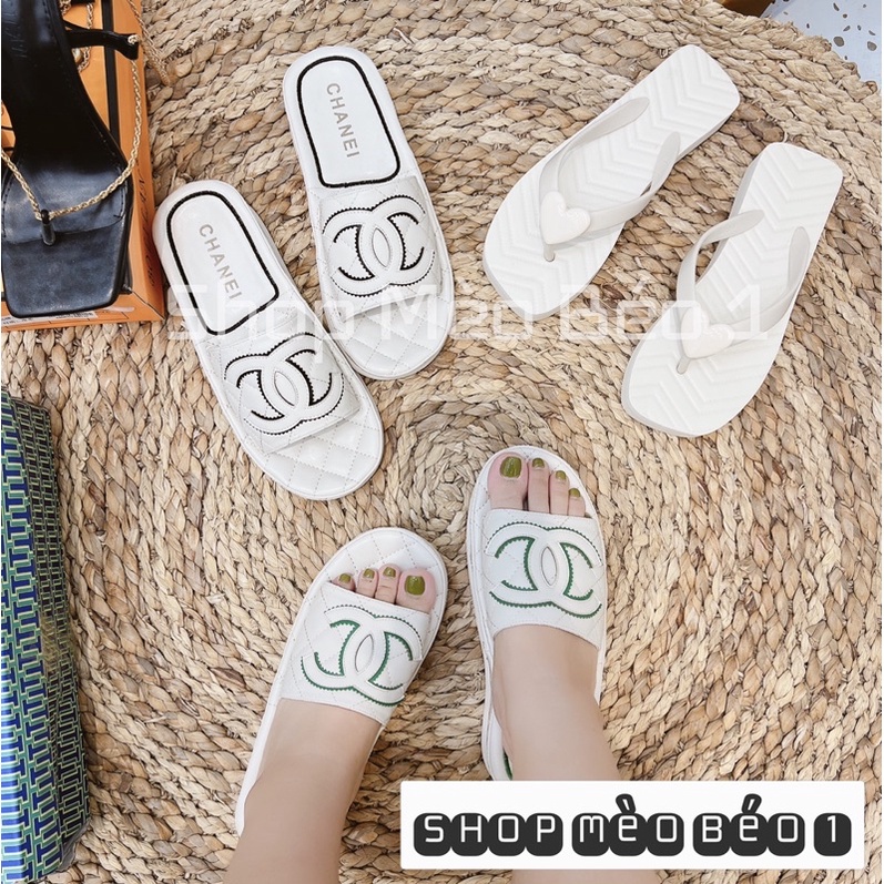 Dép cn quai logo ngang fullbox fullbox hàng quảng châu cao cấp