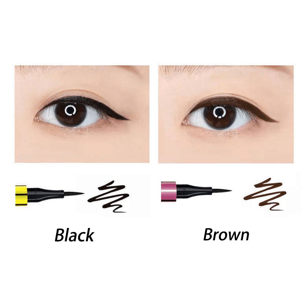 [Hàng mới về] Bút kẻ mắt đầu cứng màu đen/nâu nhanh khô kháng nước trang điểm hiệu quả