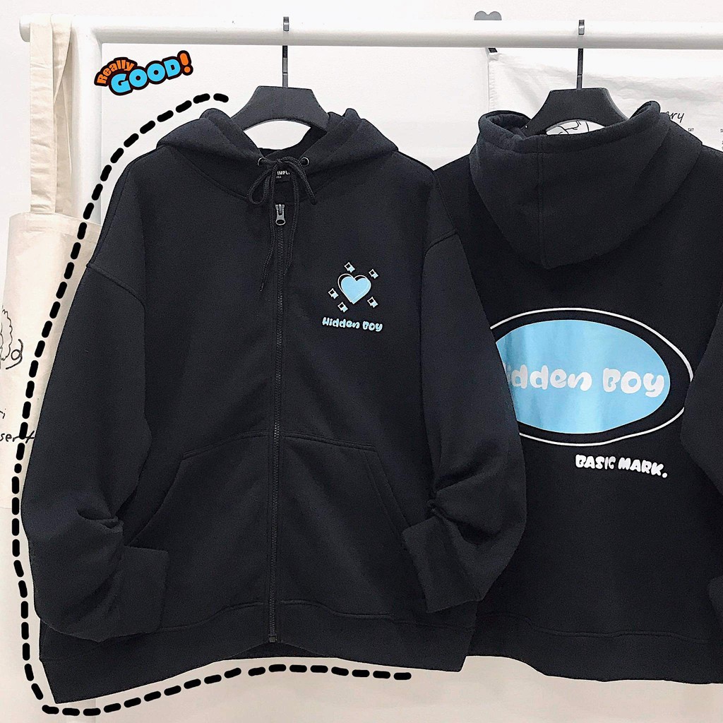 Áo khoác nỉ from rộng HIDEN kéo khóa_VIETSTAR | BigBuy360 - bigbuy360.vn