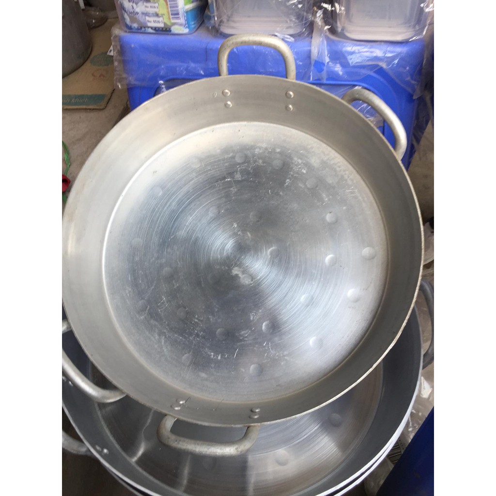 Bán Chảo Nhôm đáy bằng đường kính 42-45-47cm chuyên dùng nhà hàng khác sạn