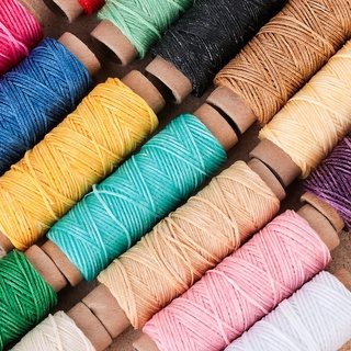 Cuộn chỉ sáp nylon 1mm 30m dành cho may đồ da thủ công DIY