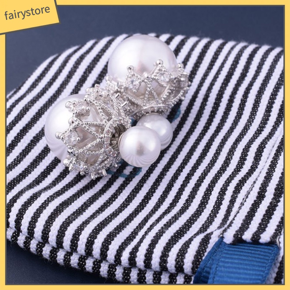 Khuyên Tai Phối Ngọc Trai Giả Xinh Xắn Cổ Điển Cho Nữ