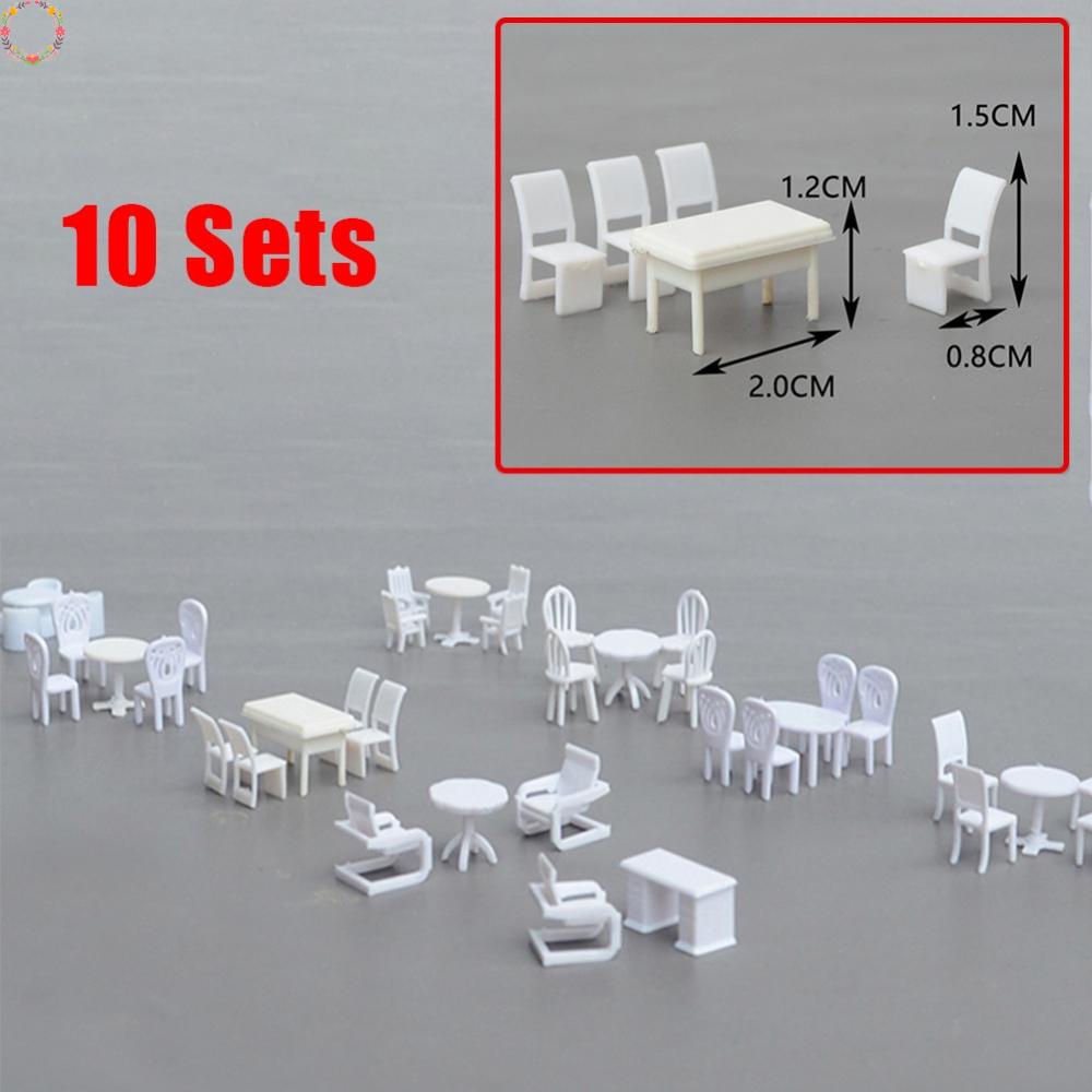 10 kiến ​​trúc bàn cát tự làm bàn ghế tỷ lệ 1:75 trang trí nhà