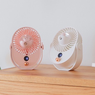 (Sẵn) Quạt phun sương mini kiểu mới có đế để bàn giữ ẩm cho da