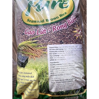 Gạo lức rong biển sấy dùng làm thanh gạo lức chà bông
