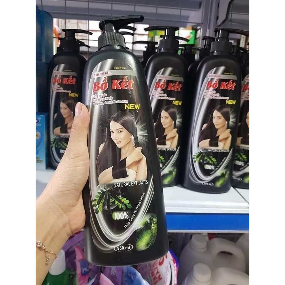 DẦU GỘI ĐẦU BỒ KẾT ĐEN TÓC SIÊU MƯỢT - CHAI 950ML
