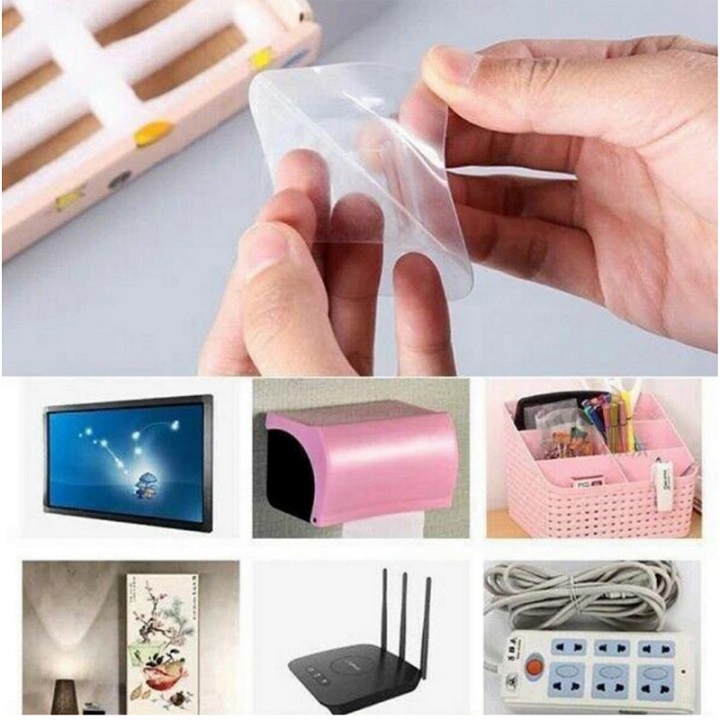 CẶP MÓC DÁN GÀI TRONG SUỐT DÁN VÀO LÀM GIÁ ĐỠ - COMBO 2 cặp - TH760