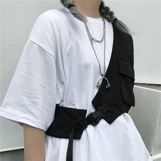 Áo gile đen basic ulzzang - ẢNH THẬT