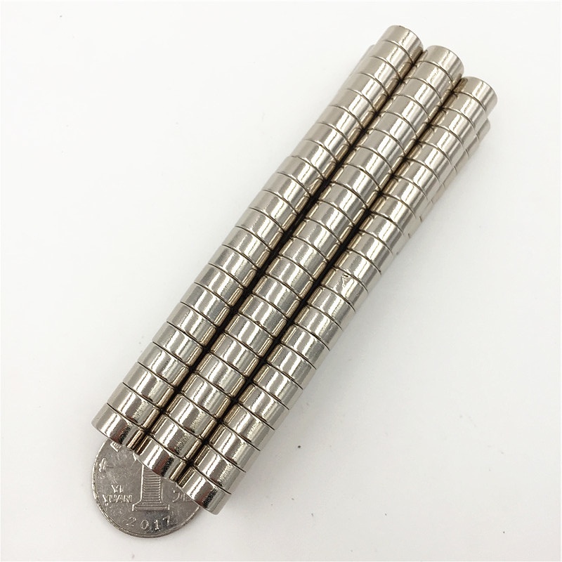 10 viên nam châm đất hiếm 10x5mm lực từ N35