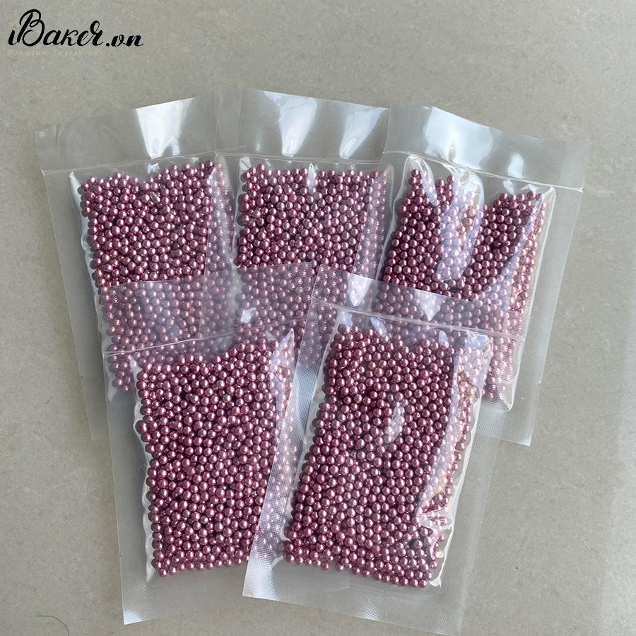 Hạt đường màu trang trí Wemer 50g - Màu Hồng