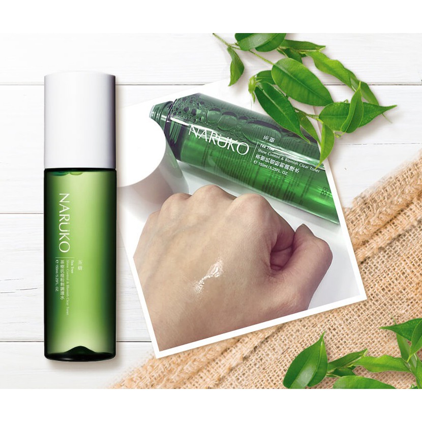 Nước hoa hồng Naruko Tea Tree Shine Control &amp; Blemish Clear Toner