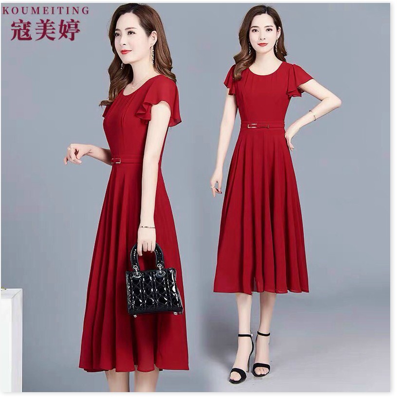 ĐẦM COTTON LẠNH THIẾT KẾ HỌA TIẾT TRƠN NHƯNG KHÔNG KÉM PHẦN SANG TRỌNG,CHẤT LIỆU VÃI THOÁNG MÁT LANA FASHION