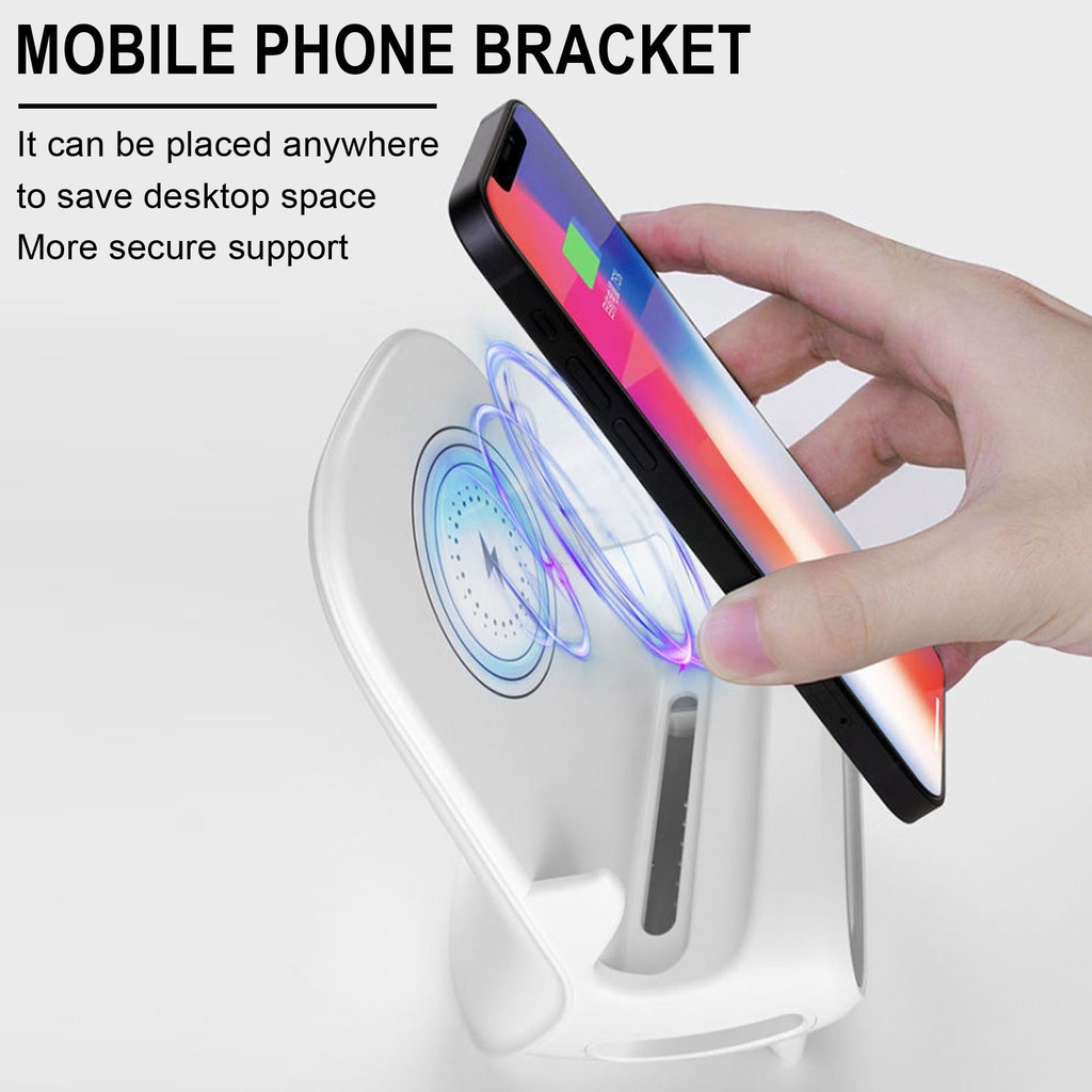 Đế sạc nhanh không dây để bàn hỗ trợ sạc cho Iphone 13 Samsung S22