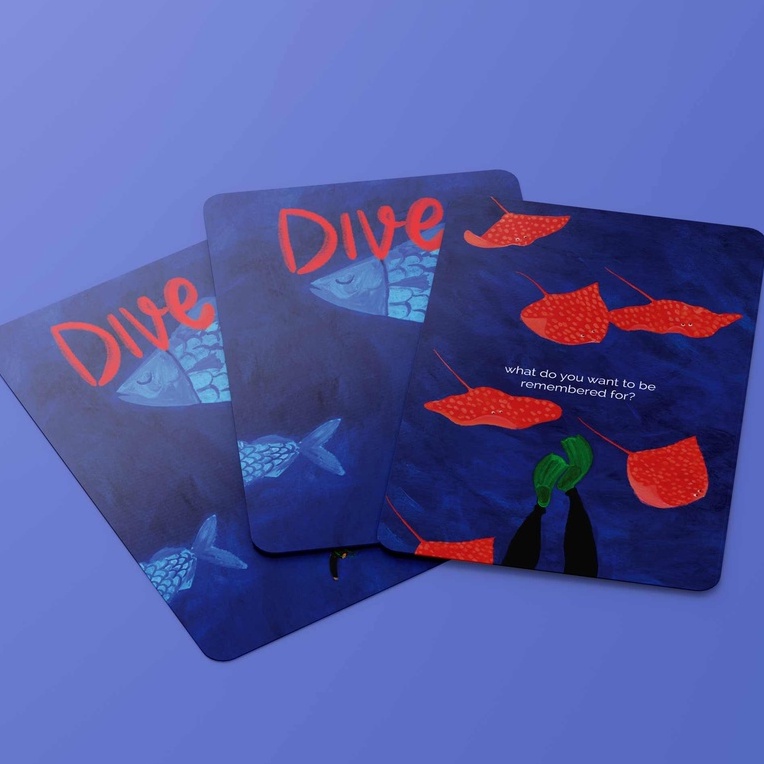 Bộ bài Dive Phiên bản tiếng Anh của bộ bài Mình (SelfExploration Prompt Cards)