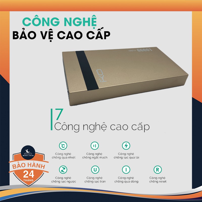 Pin Sạc Dự Phòng 10000 Mah 2 Cổng Sạc