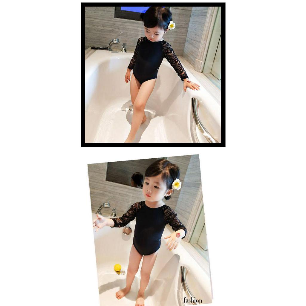 Thời trang áo tắm dài tay công chúa dễ thương cho bé gái áo tắm bikini