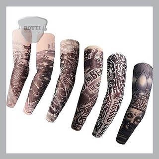 Găng Tay Chống Nắng Hình Xăm, Bộ 6 Găng
