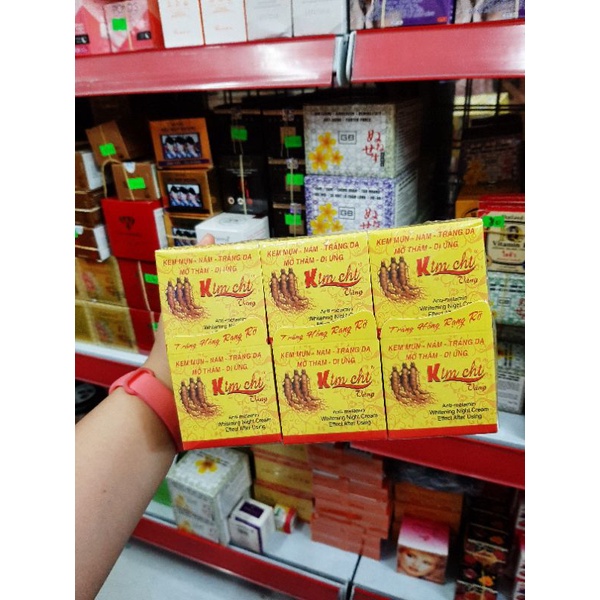 Kem Kim Chi vàng mụn nám trắng da 10g