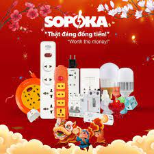Bộ dây đuôi đèn liền công tắc SOPOKA ĐS sẵn phích siêu tiện lợi