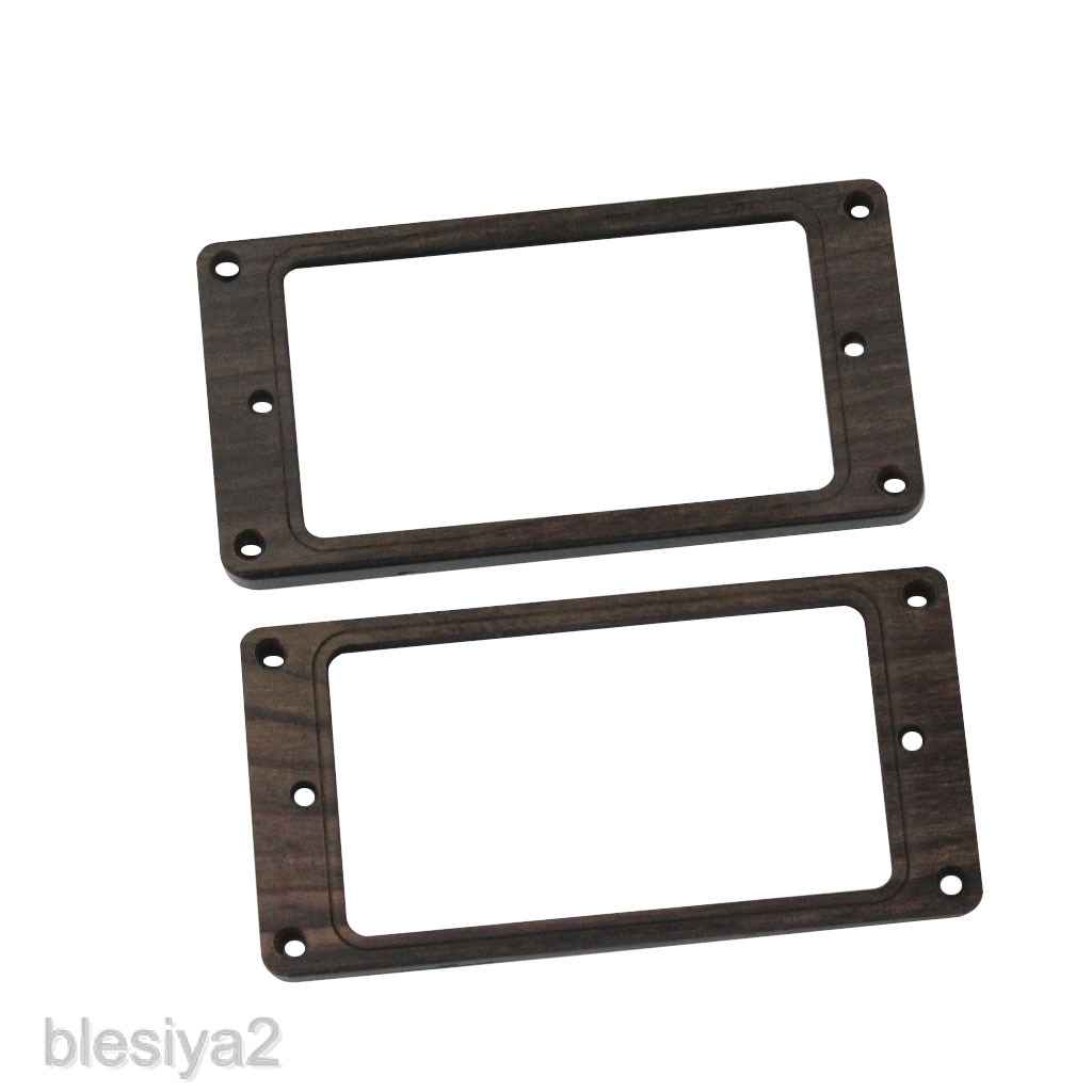 2 Rosewood Humbucker Pickup Mounting Ring Surround Frame for Electric Guitar