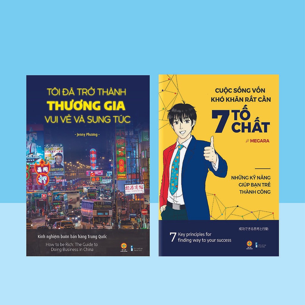 Sách - Combo Cuộc Sống Khó Khăn Cần 7 Tố Chất + Tôi Đã Trở Thành Thương Gia Vui Vẻ Sung Túc