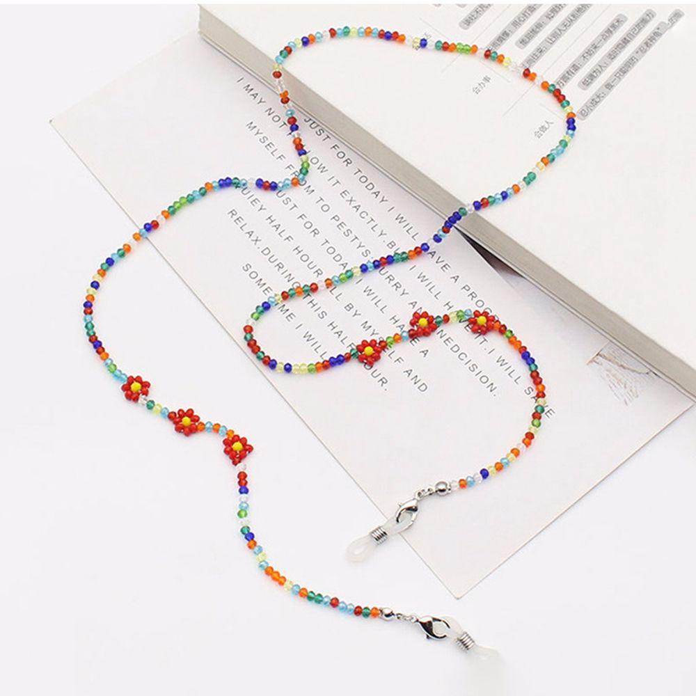 TWINKLE Dây Đeo Mắt Kính Chống Trượt Chống Thất Lạc Họa Tiết Hoa Nhiều Màu Sắc Phong Cách Bohemian