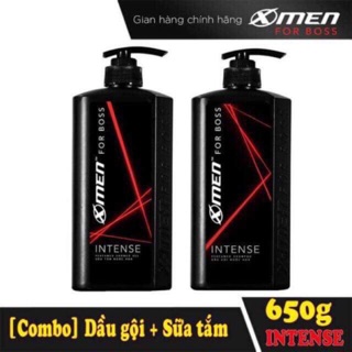 (COMBO DẦU GỘI + SỮA TẮM) X-MEN NƯỚC HOA 650g (kẻ đỏ)
