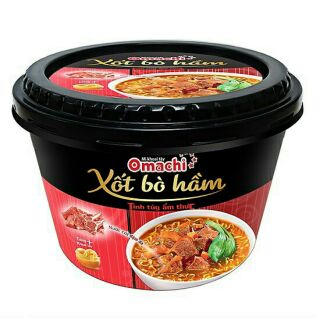 Mì Omachi bát vị bò ,sườn, tôm,spaghetti ( thùng 12 bát)