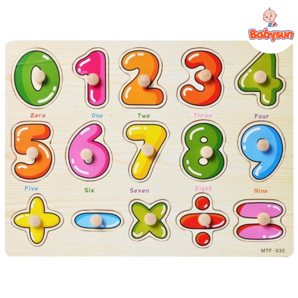 Bảng núm gỗ ghép hình nhiều chủ đề cho bé, đồ chơi trí tuệ cao cấp an toàn cho bé