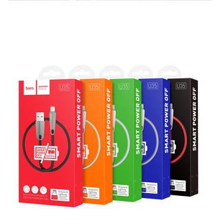 Cáp Sạc Iphone Hoco U35 Dây Dù Led Tự Ngắt