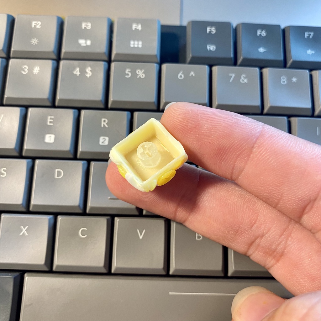Nút Bàn Phím Keycap Artisan Felix Vàng Dạ Quang Clone trang trí bàn phím cơ Lionvn