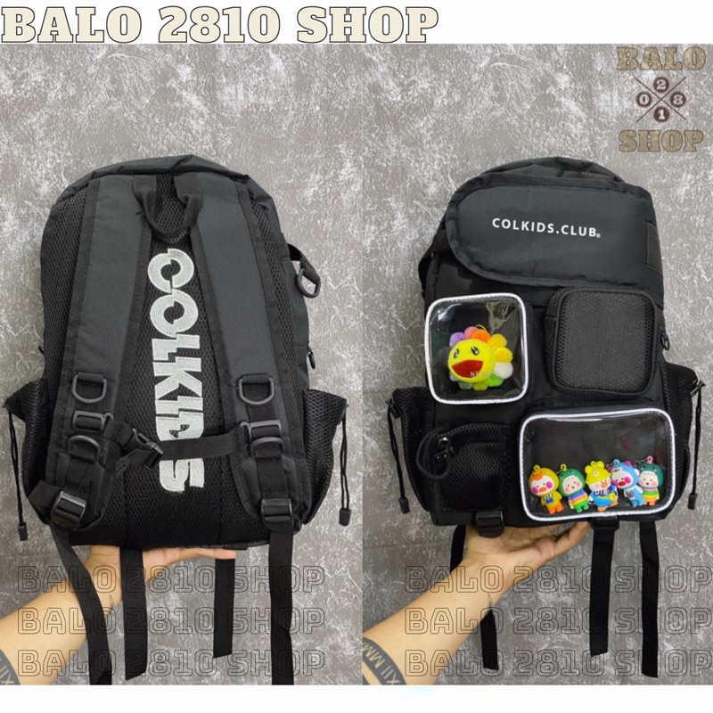 Balo Colkids Ss6 Backpack Chất Vải Canvas Cao Cấp Trượt Nước Cặp Đi Học Colkids Club Balo 2810 Shop
