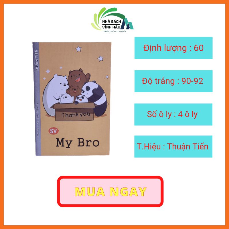 Tập Sinh Viên 200 Trang My Bro