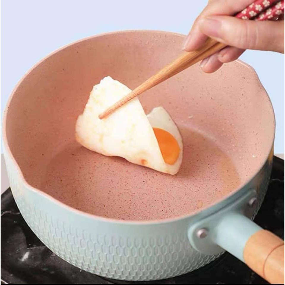 Chảo chống dính bếp từ sâu lòng vân đá 18cm dùng cho mọi loại bếp ,hàng cao cấp