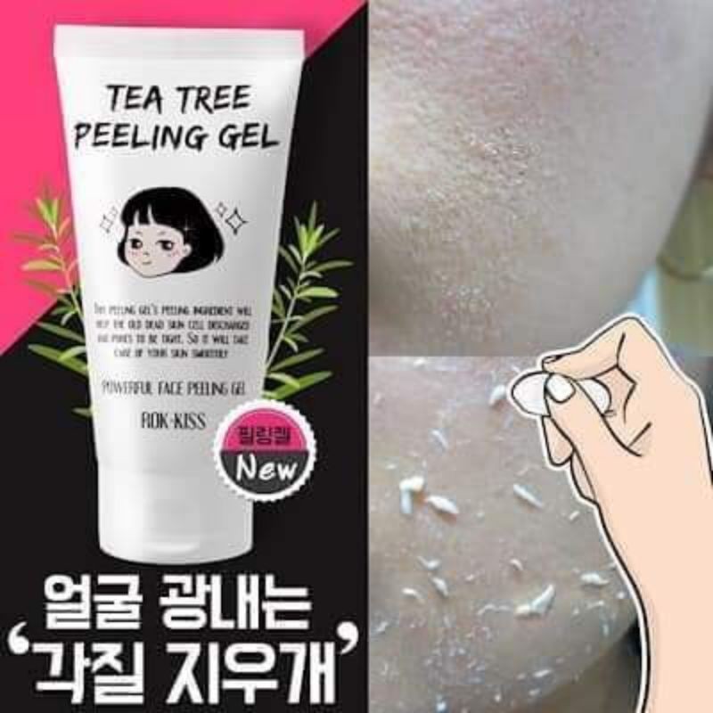 Tẩy da chết cô gái Tea tree peeling gel rokkiss