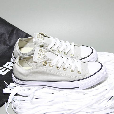 Giày Converse chính hãng classic thấp cổ vải xám seasonal CTVX30