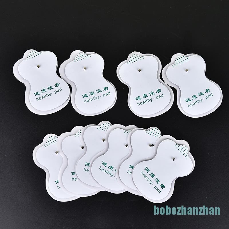 [bobozhanzhan]10pcs white electrode patch pads for digital therapy machine massager tools