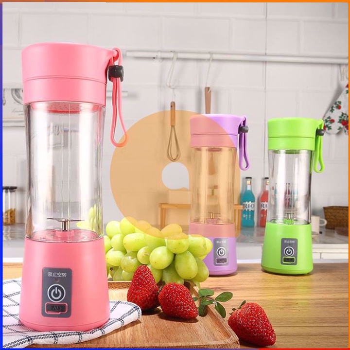 Máy xay sinh tố cầm tay tích điện mini 2 in 1