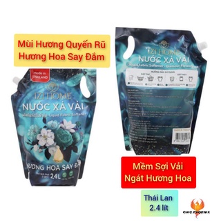 [ Thái Lan ] Nước xả vải IZI HOME hương hoa say đắm túi 2.4 lít
