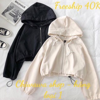 Áo khoác dù nữ vải dù ngoại Sigk dáng Croptop phom cánh dơi loại 1 4 màu  ྇
