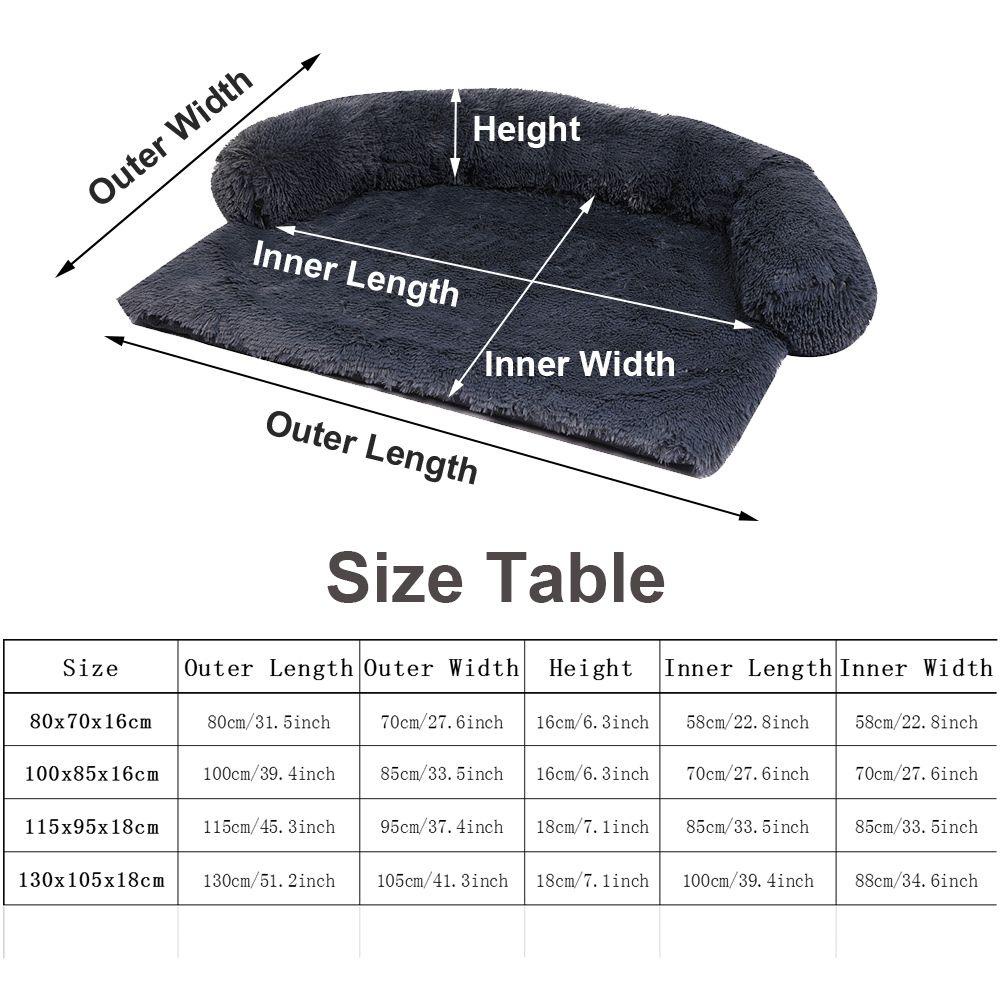 Vỏ Bọc Nệm Ghế Sofa Mùa Đông Bằng Vải Bông Ấm Áp Có Thể Tháo Gỡ Cho Thú Cưng Zaijie