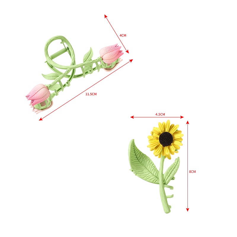 Kẹp Tóc Hình Hoa Tulip Hàn Quốc Mới Cho Nữ