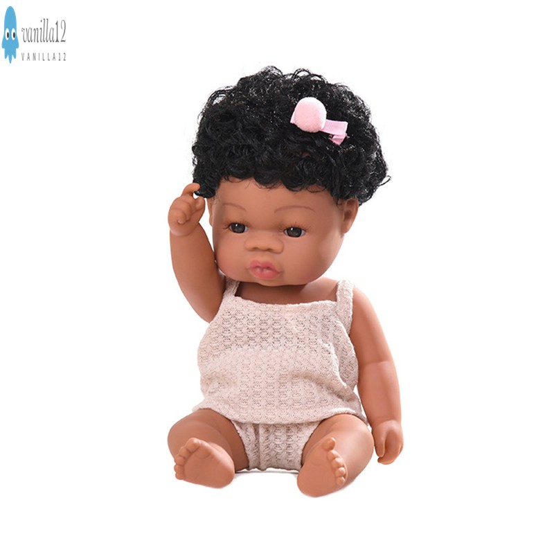 Black Skin African Girl Baby Doll for Kids Fashion Play Toy Perfect for Birthday Christmas Gift