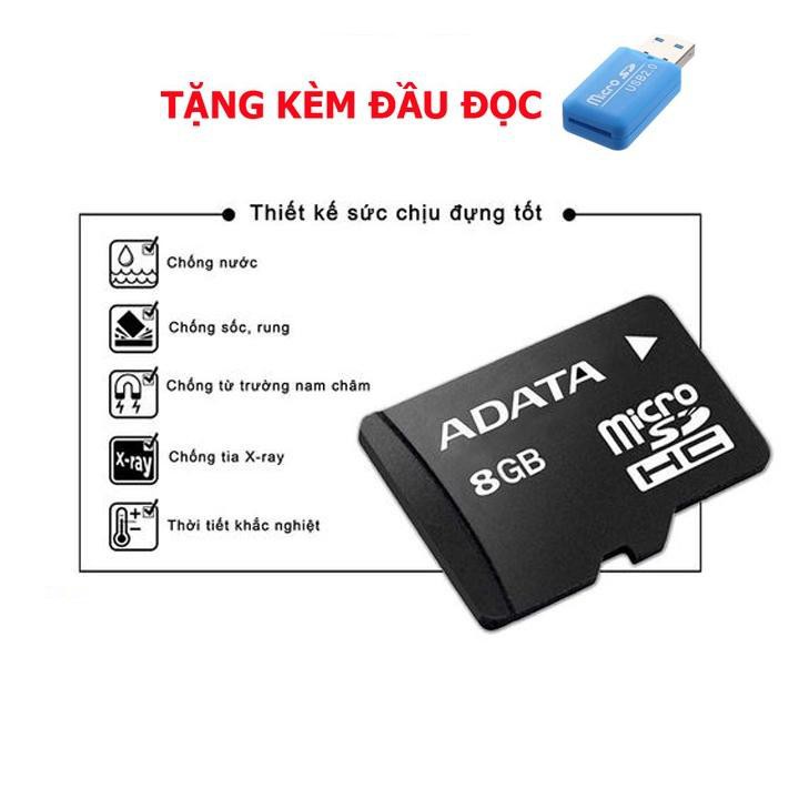 Thẻ nhớ Micro SD 8G - tốc độ cao chuyện dụng cho Camera, Smartphone, loa đài