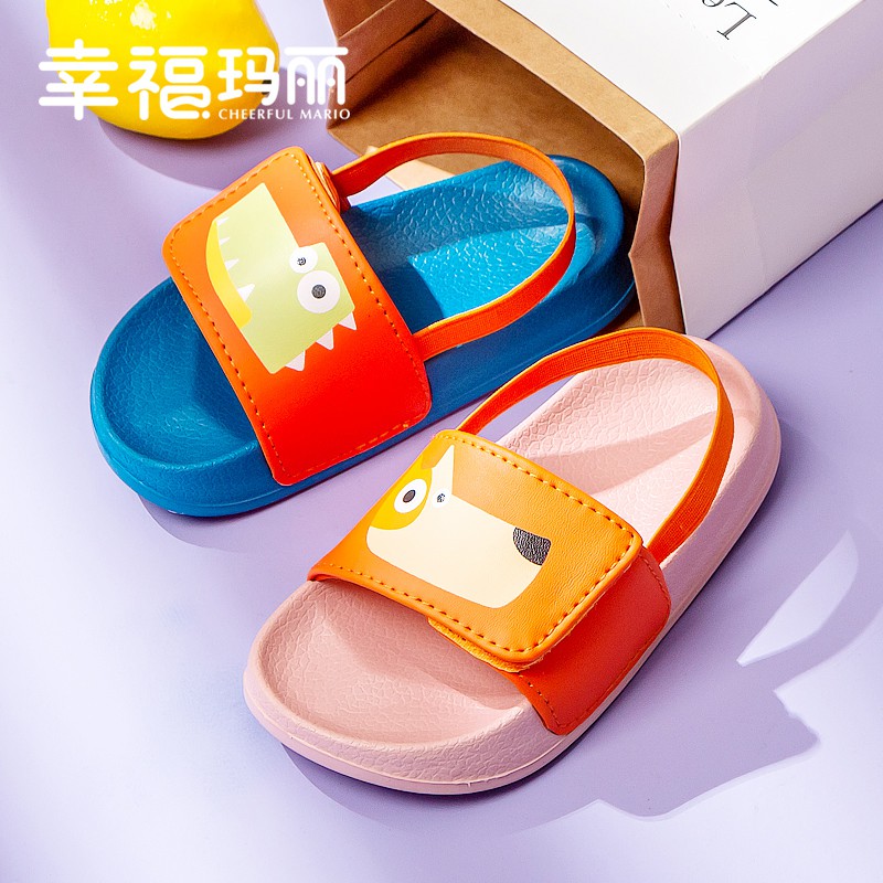 Cheerful mario Hàng giao ngayDép EVA chống trượt họa tiết hoạt hình thời trang dành cho trẻ em