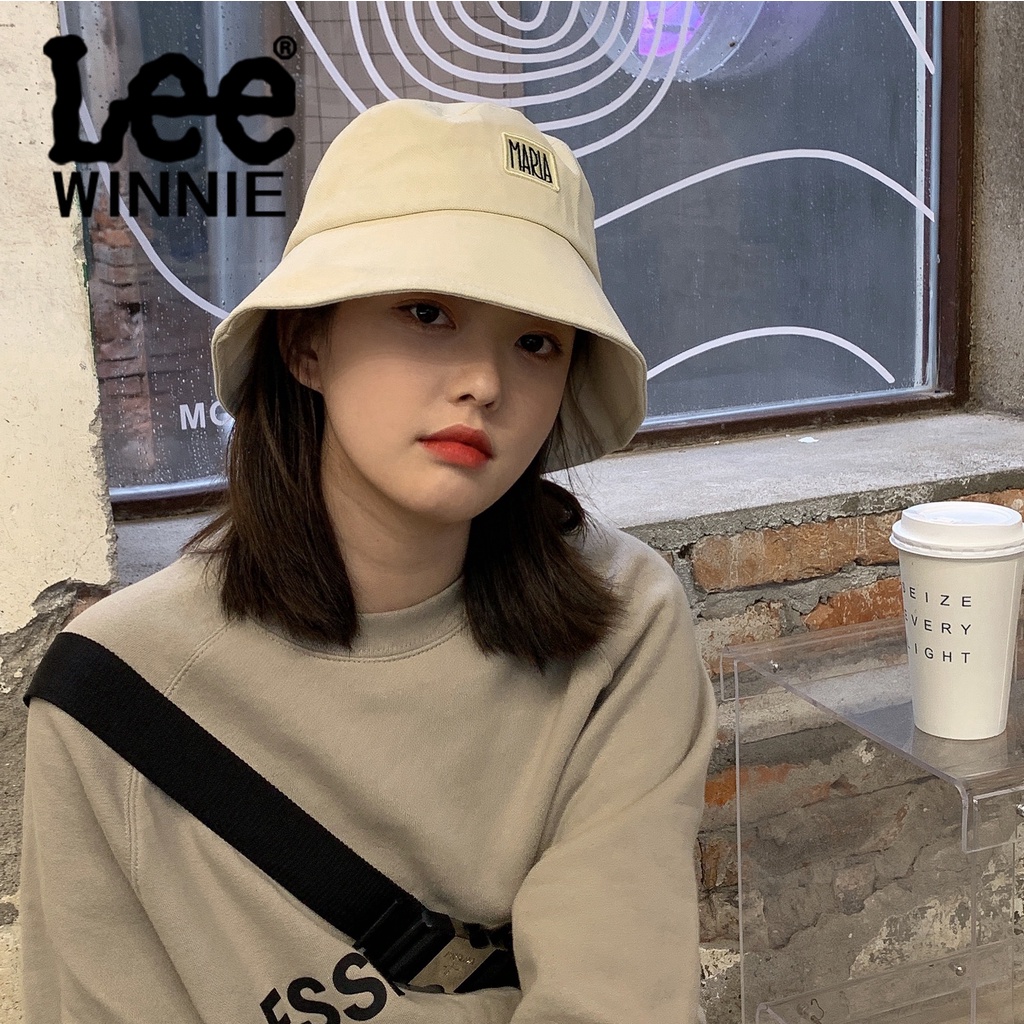 Mũ Bucket Màu Đen Chống Nắng Dễ Phối Đồ Thời Trang Xuân Hè Cho Cặp Đôi